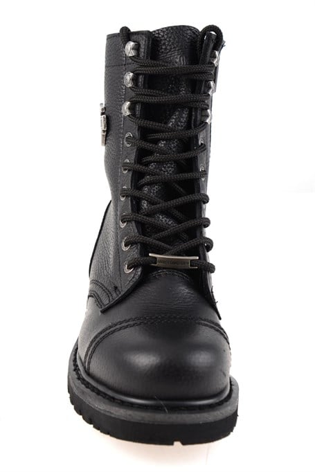 Black Hakiki Deri Kadın Bot & Bootie HD0777032803