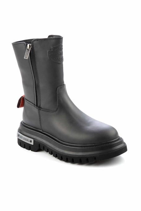 Black Hakiki Deri Kadın Bot & Bootie HD0777002603