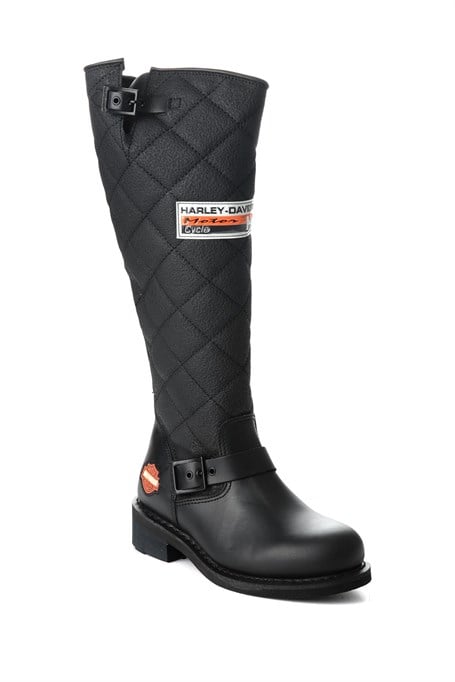 Black Hakiki Deri Kadın Bot & Bootie HD0777005803