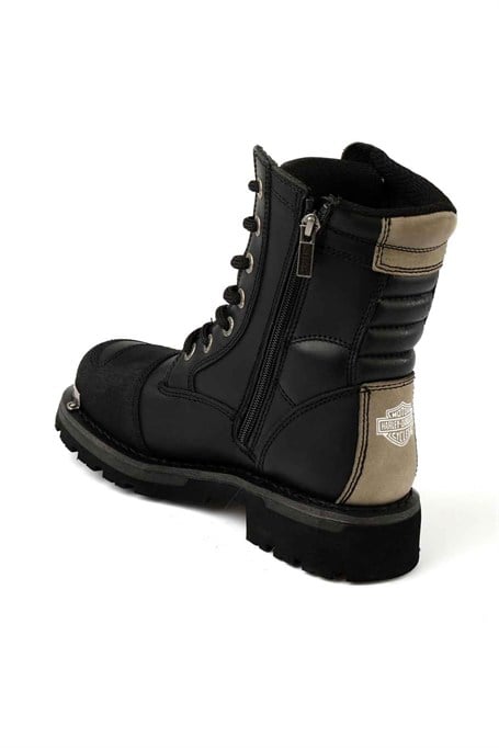 Black Hakiki Deri Kadın Bot & Bootie HD0777032103