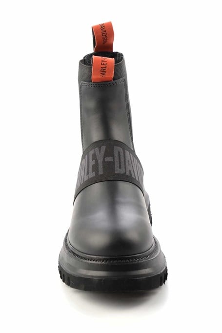 Black Hakiki Deri Kadın Bot & Bootie HD0777056303
