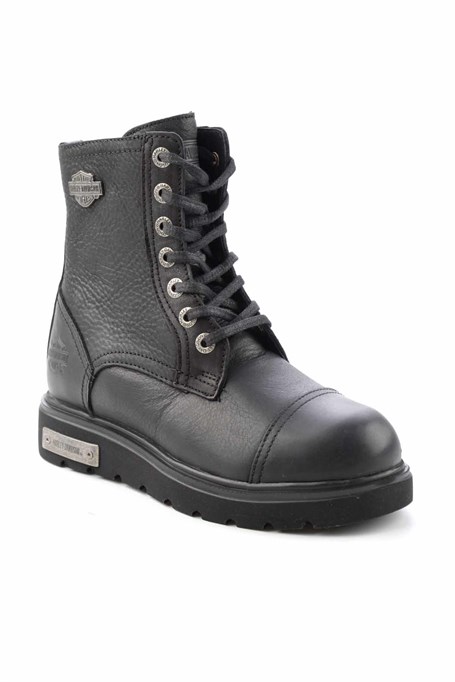 Black Hakiki Deri Kadın Bot & Bootie HD0777063003