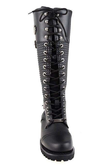 Black Hakiki Deri Kadın Bot & Bootie HD0777053303