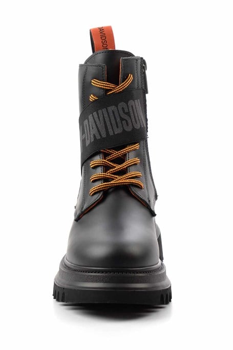 Black Hakiki Deri Kadın Bot & Bootie HD0777055403