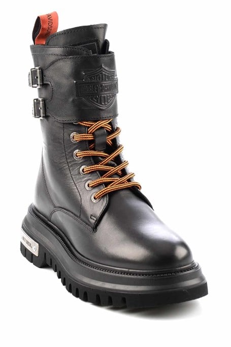 Black Hakiki Deri Kadın Bot & Bootie HD0777002503