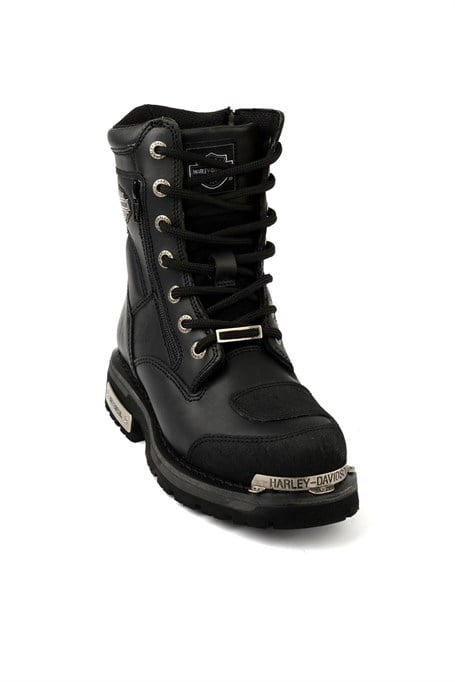 Black Hakiki Deri Kadın Bot & Bootie HD0777032103