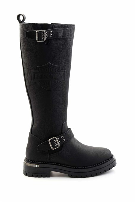 Black Hakiki Deri Kadın Bot & Bootie HD0777002703