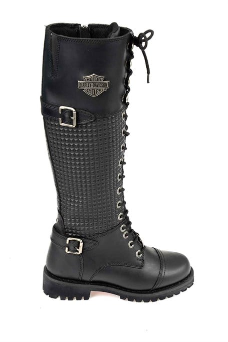 Black Hakiki Deri Kadın Bot & Bootie HD0777053303
