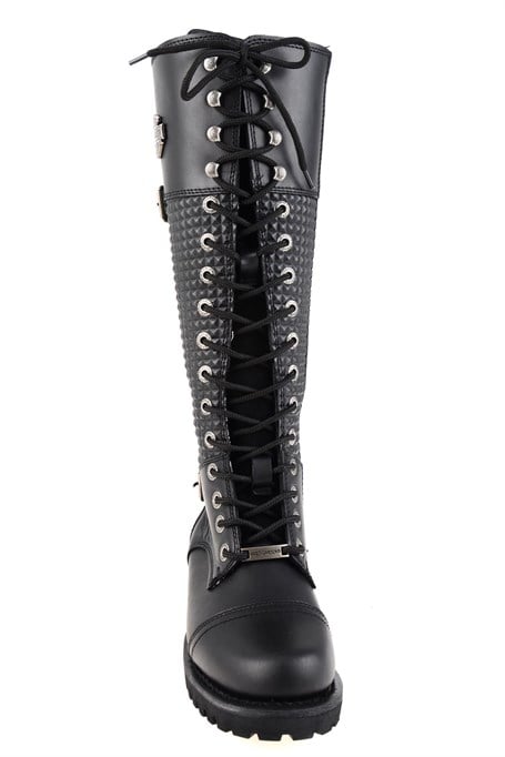 Black Hakiki Deri Kadın Bot & Bootie HD0777053303