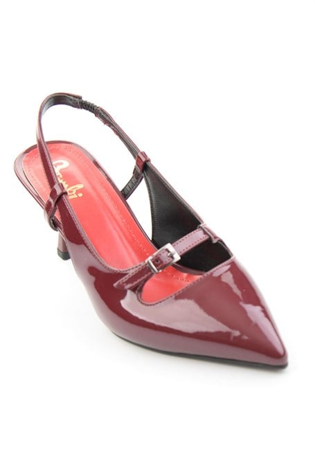 Bordo  Kadın Klasik Topuklu Ayakkabı K01992002498