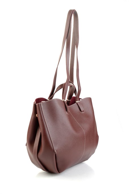 Bordo  Kadın Omuz Çantası C06569000509