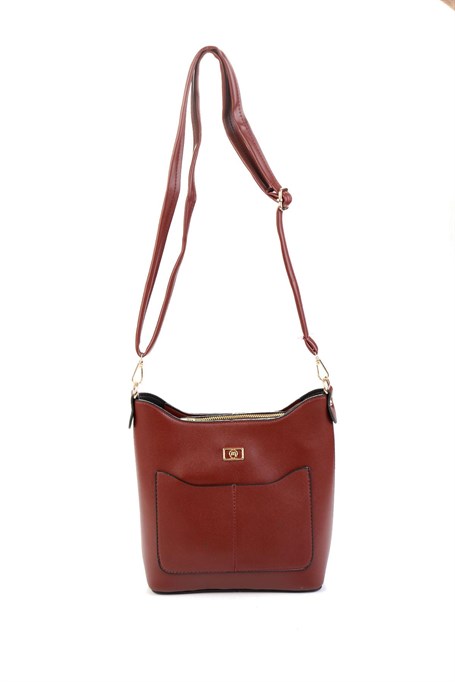 Bordo  Kadın Omuz Çantası C06650265909