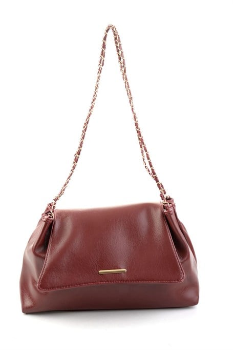 Bordo  Kadın Postacı Çanta C06571011709