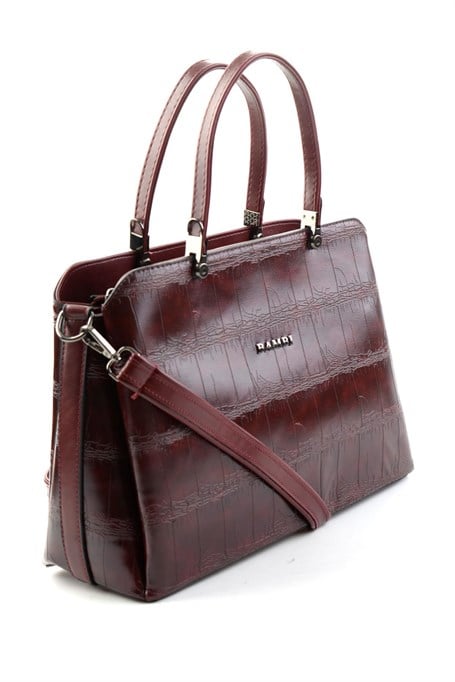 Bordo Kroko  Kadın El Çantası C06636400511