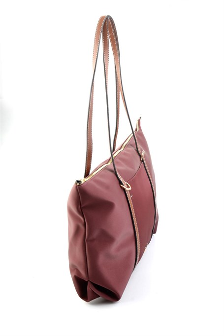 Bordo Kumaş  Kadın Omuz Çantası C06960223304