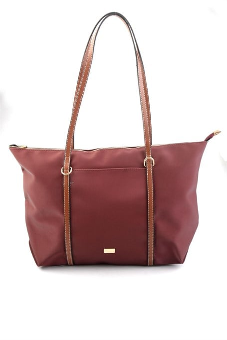 Bordo Kumaş  Kadın Omuz Çantası C06960223304