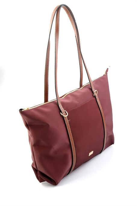 Bordo Kumaş  Kadın Omuz Çantası C06960223304