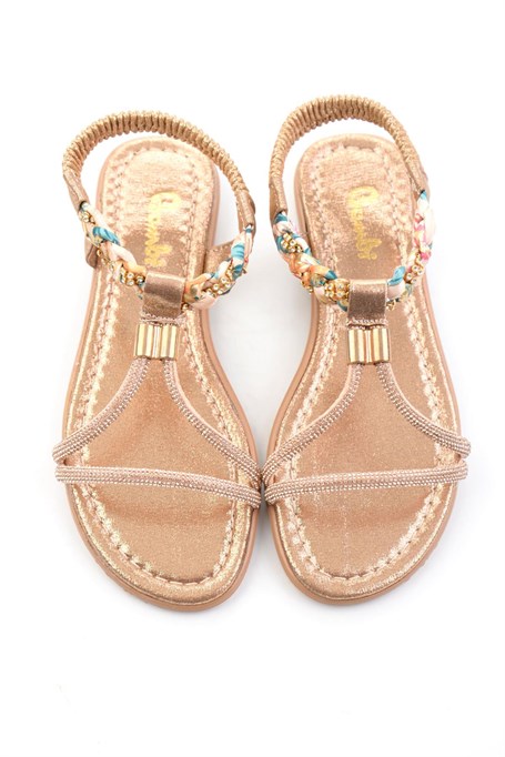 Bronz  Kadın Sandalet K05625053036