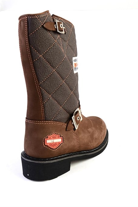 Brown Hakiki Deri Kadın Bot & Bootie HD0777005303