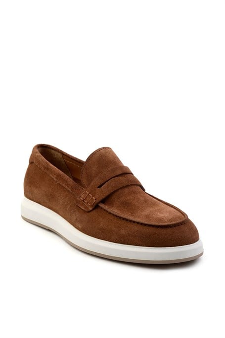 Camel Hakiki Deri Erkek Casual Ayakkabı E01587238302