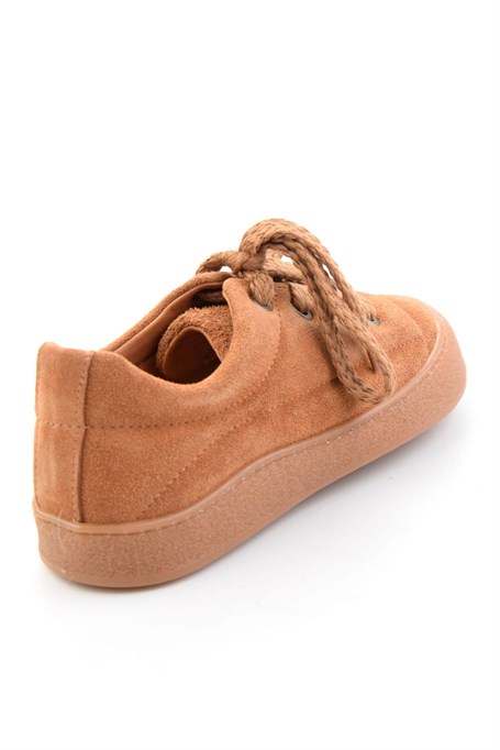 Camel Hakiki Deri Kadın Casual Ayakkabı K01331780902