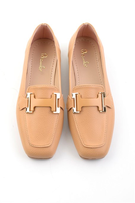 Camel  Kadın Loafer Ayakkabı K01641022709