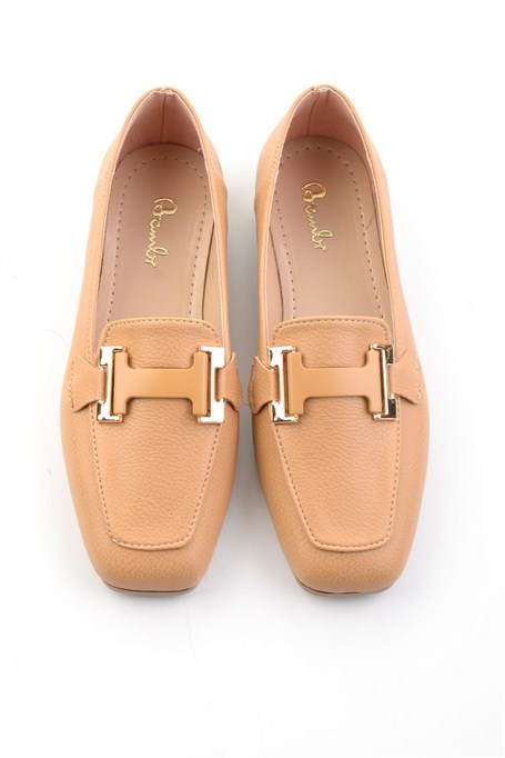 Camel  Kadın Loafer Ayakkabı K01641022709