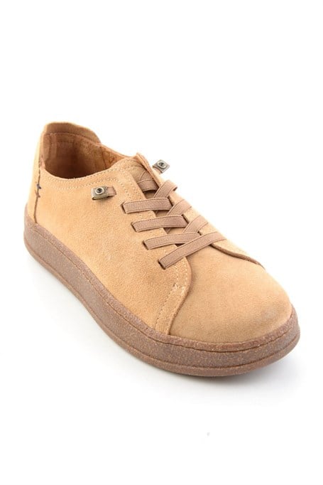 Camel Süet Hakiki Deri Kadın Casual Ayakkabı K01275605002