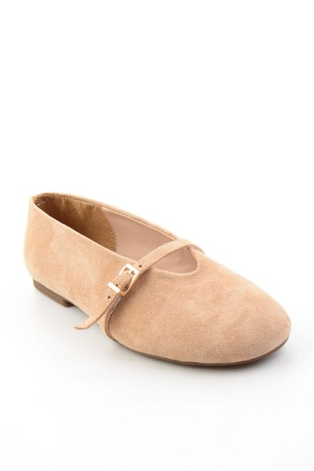 Camel Süet  Kadın Babet K01391060372