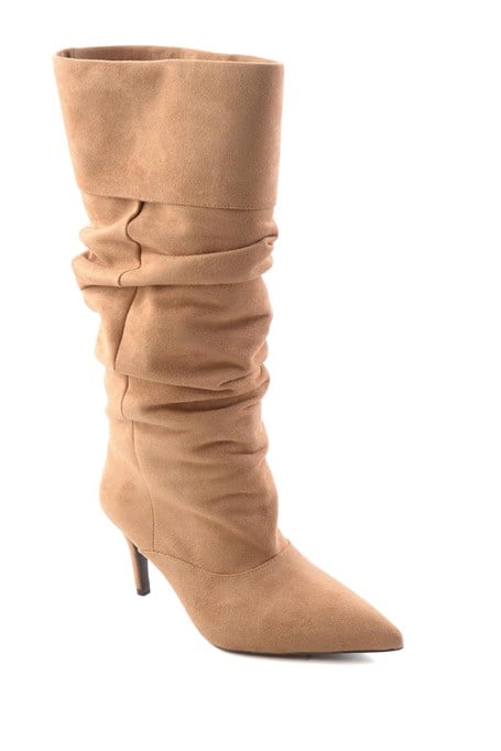 Camel Süet  Kadın Çizme K03845081372