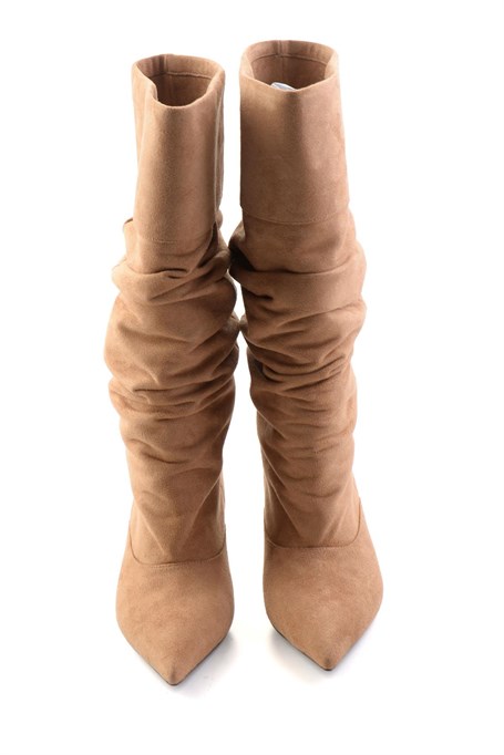 Camel Süet  Kadın Çizme K03845081372