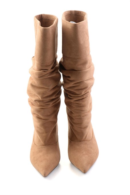 Camel Süet  Kadın Çizme K03845081372