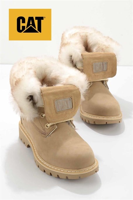 Caramel Hakiki Deri Kadın Bot & Bootie CAT0111118401