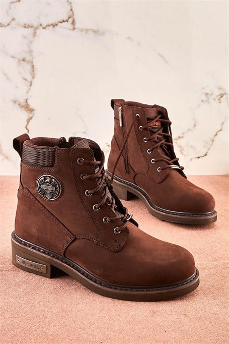 Dark Brown Hakiki Deri Erkek Bot & Bootie HD1777009801