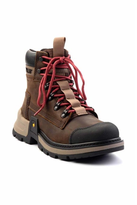 Dark Brown Hakiki Deri Erkek Bot & Bootie CAT1111111303