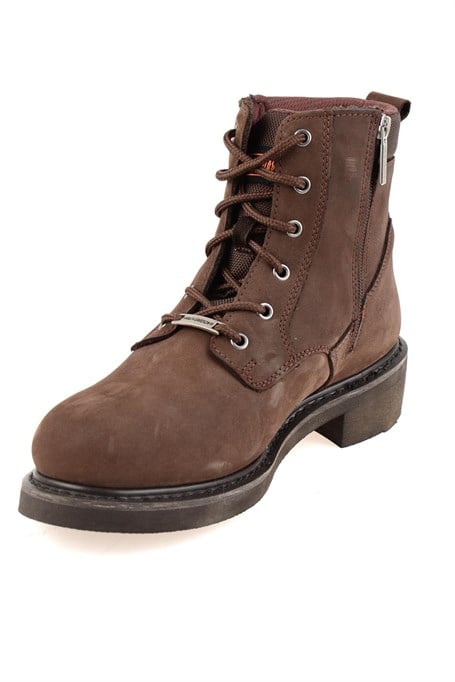 Dark Brown Hakiki Deri Erkek Bot & Bootie HD1777009801