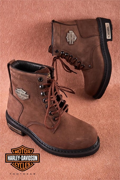 Dark Brown Hakiki Deri Kadın Bot & Bootie HD0777009603
