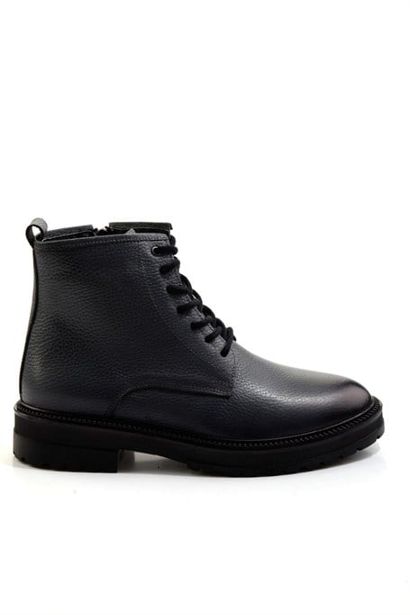 Gri Hakiki Deri Erkek Bot & Bootie E02594401340