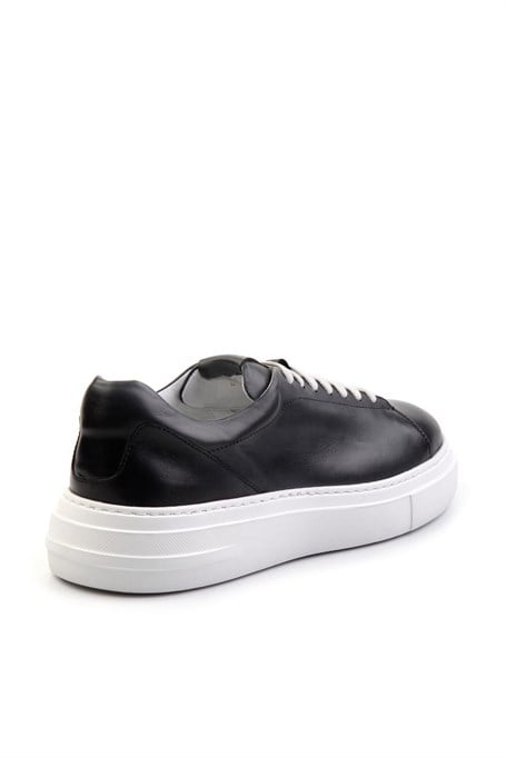 Gri Hakiki Deri Erkek Sneaker E01083016803