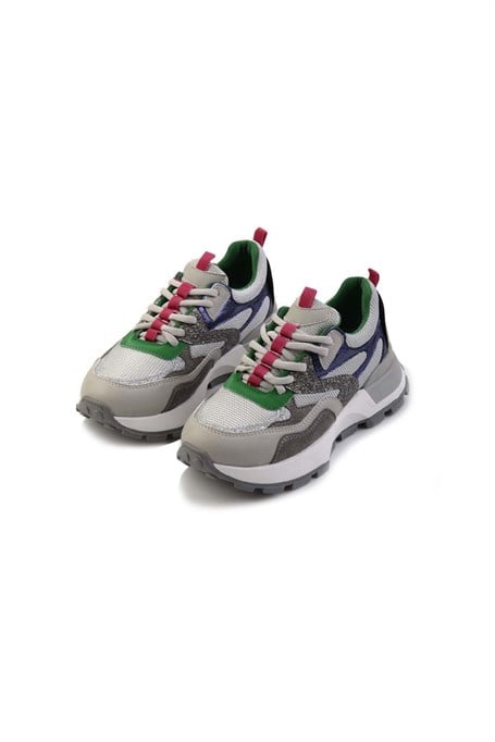 Gri Yeşil  Kadın Sneaker K01429160009