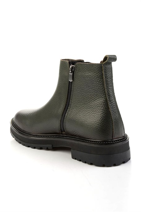 Haki Hakiki Deri Erkek Bot & Bootie E02594401240