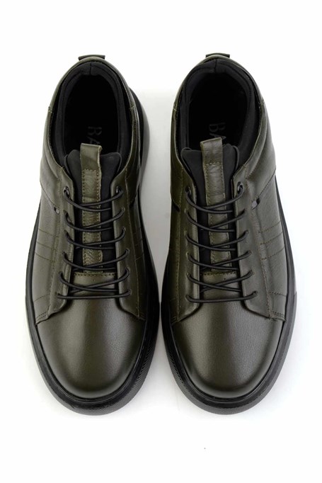 Haki Hakiki Deri Erkek Sneaker E01082010403