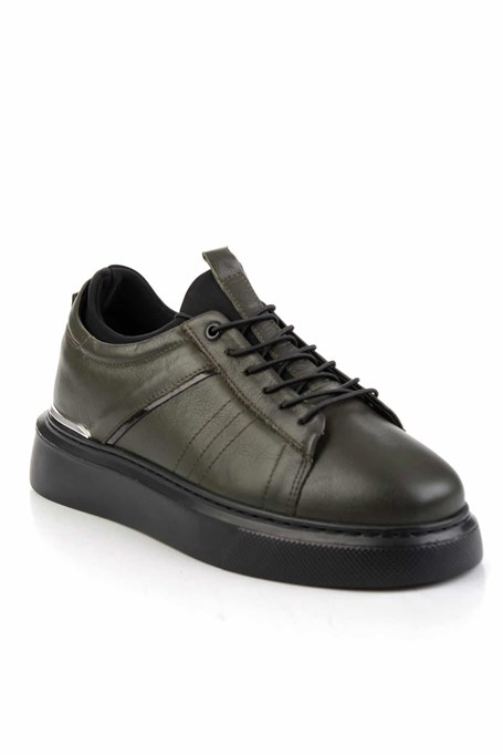 Haki Hakiki Deri Erkek Sneaker E01082010403