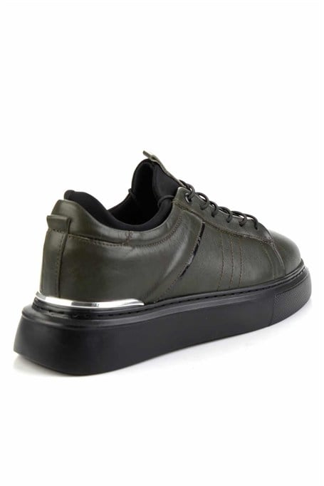 Haki Hakiki Deri Erkek Sneaker E01082010403
