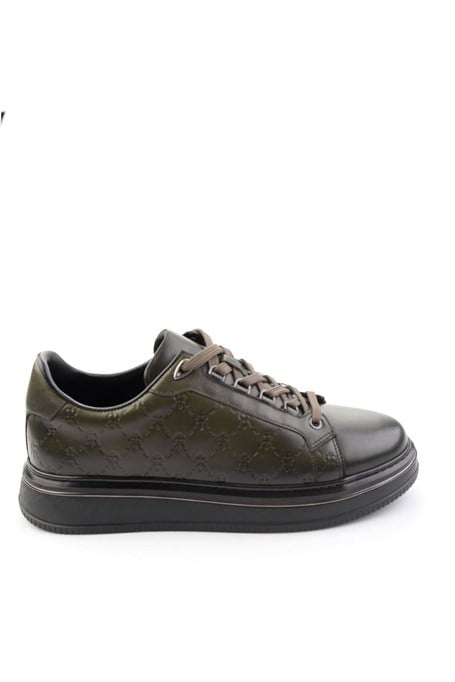Haki Hakiki Deri Erkek Sneaker E01398023103