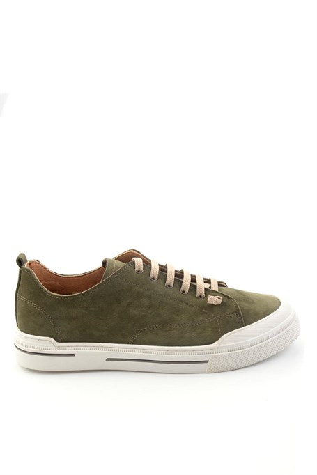 Haki Hakiki Deri Erkek Sneaker E01585773401