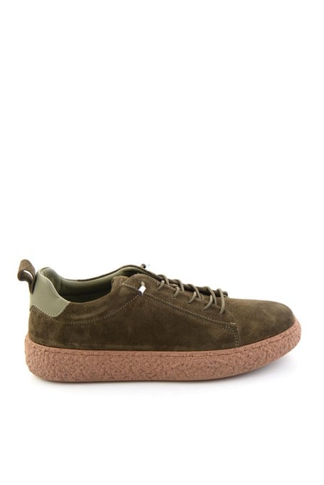 Haki Süet Hakiki Deri Kadın Sneaker K01822268402
