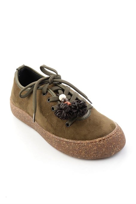 Haki Süet  Kadın Sneaker K01646000472
