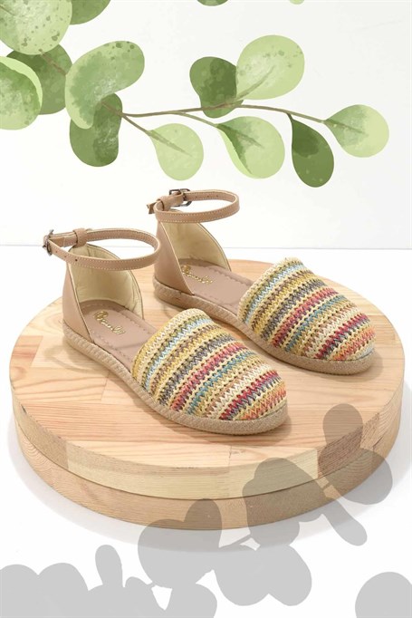 Hardal Çok Renkli  Kadın Espadril K01823251528