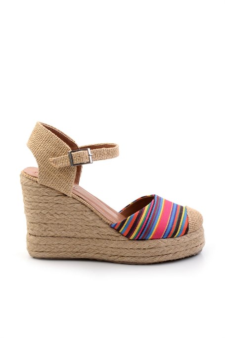 İnce Çizgili  Kadın Espadril K01874414604